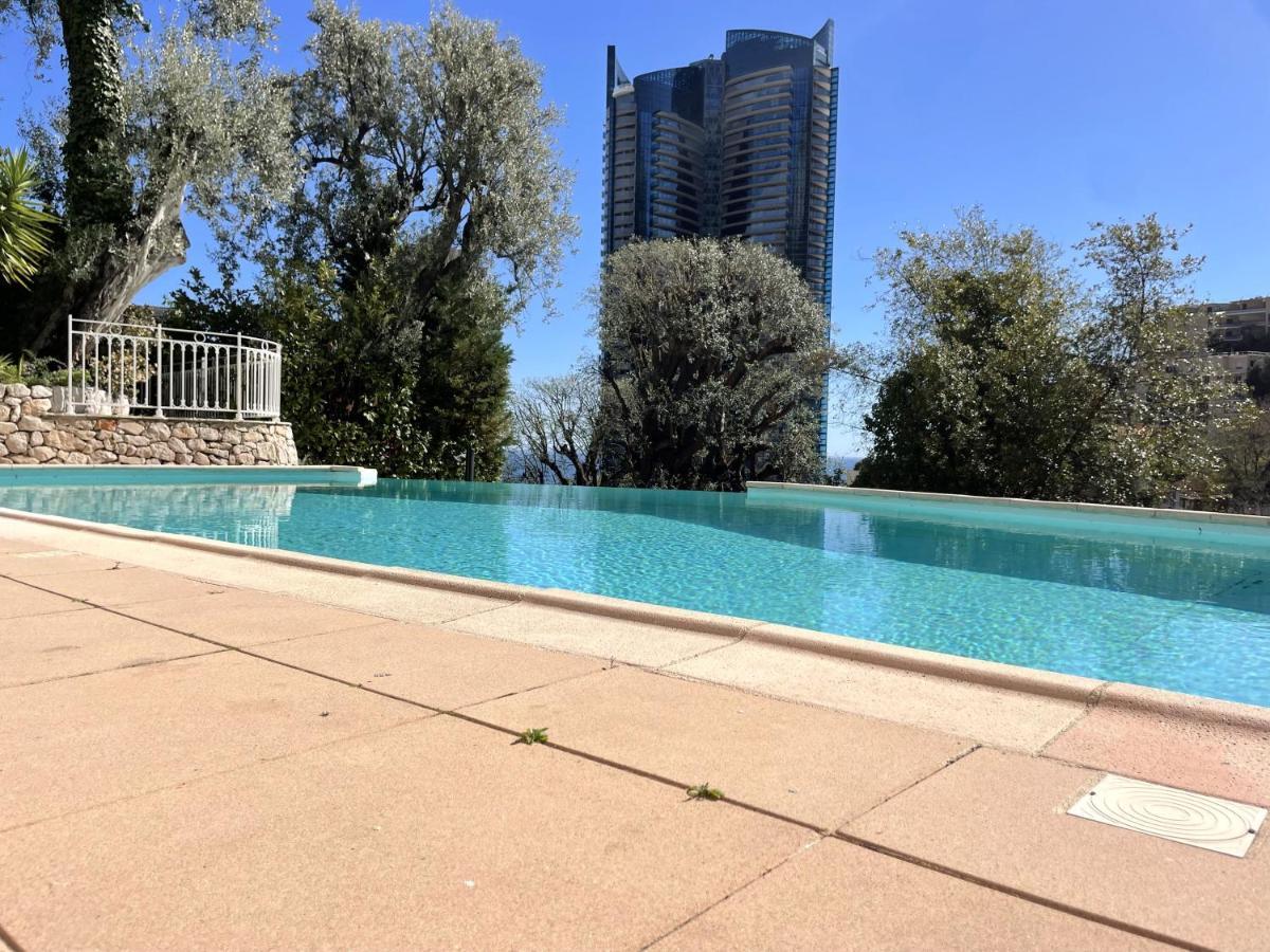 New Studio, Piscine Et Vue Mer • Proche De Monaco Beausoleil Luaran gambar